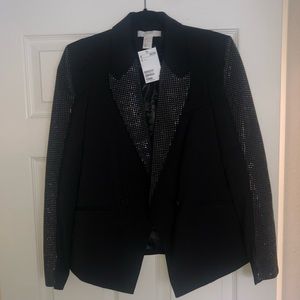 H&M Black Blazer with Rhinestones